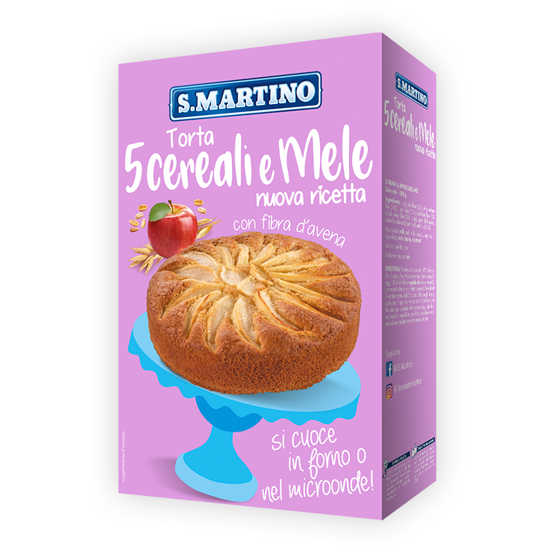 Torta ai 5 Cereali e Mele