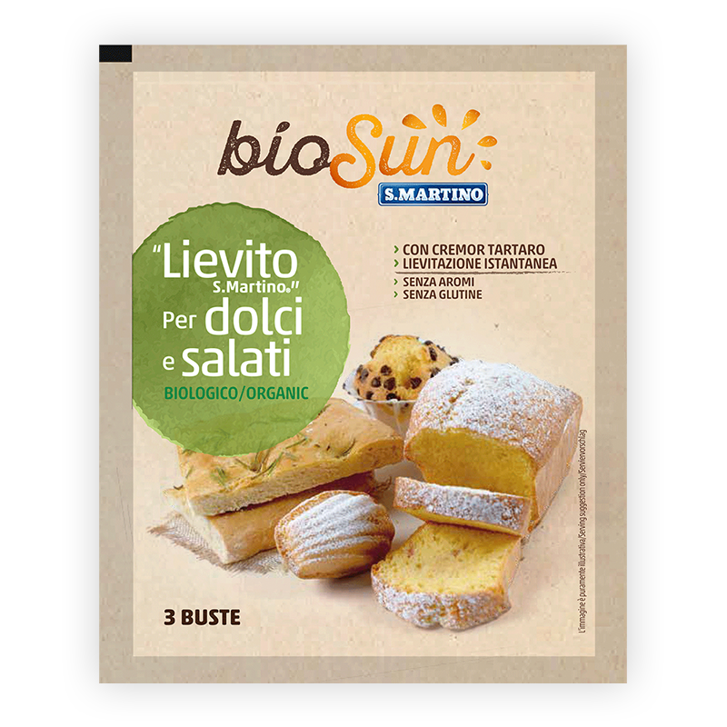 Lievito S.Martino Biologico per dolci e salati - S.MARTINO