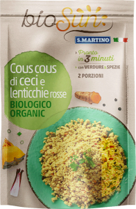 Cous Cous di Ceci e Lenticchie Rosse Biologico