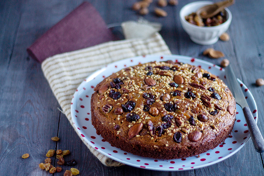 Torta di frutta secca