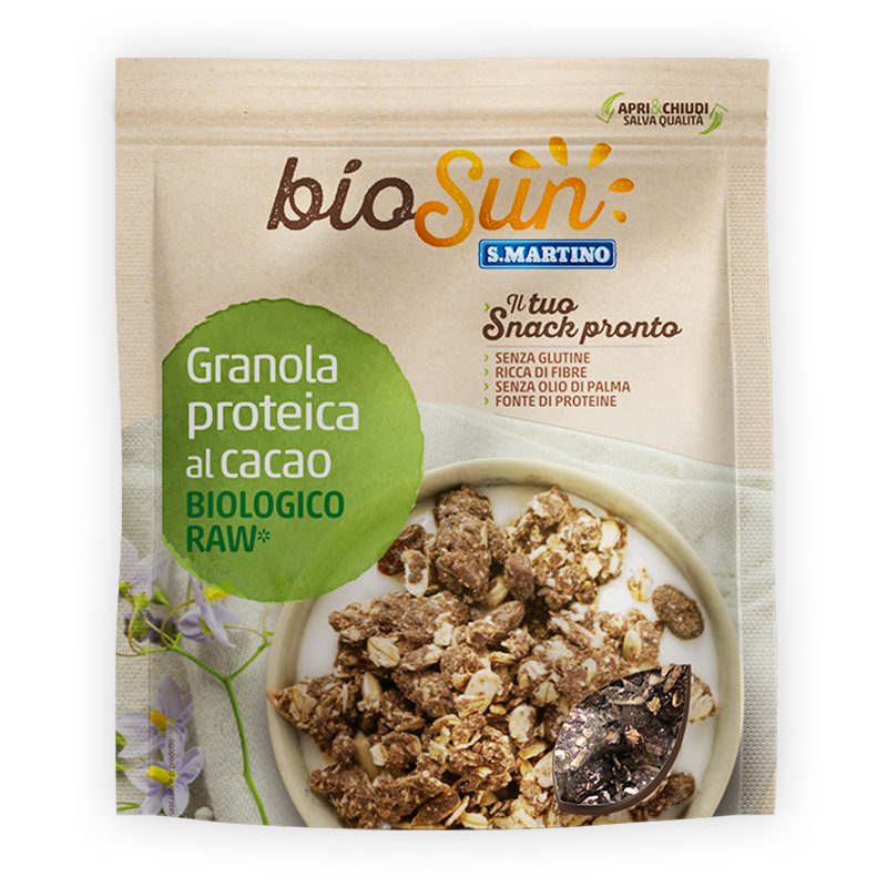 Granola proteica al Cacao Biologica