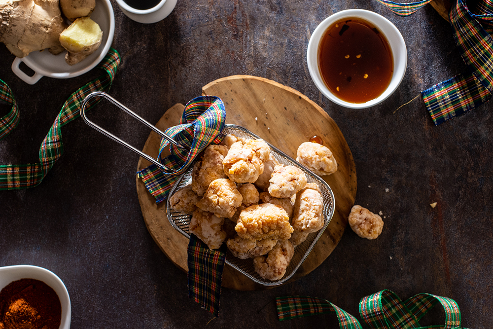 Pop corn di pollo con salsa agrodolce