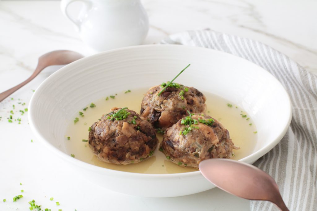 Canederli ai Funghi Porcini in brodo