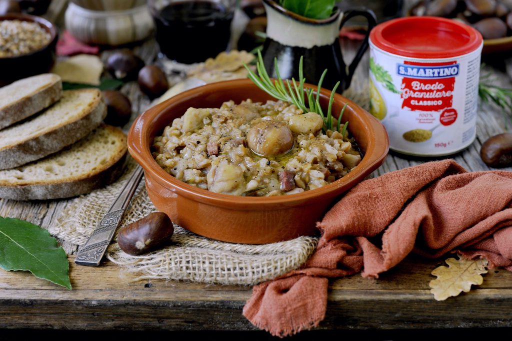 Zuppa di Farro e Castagne